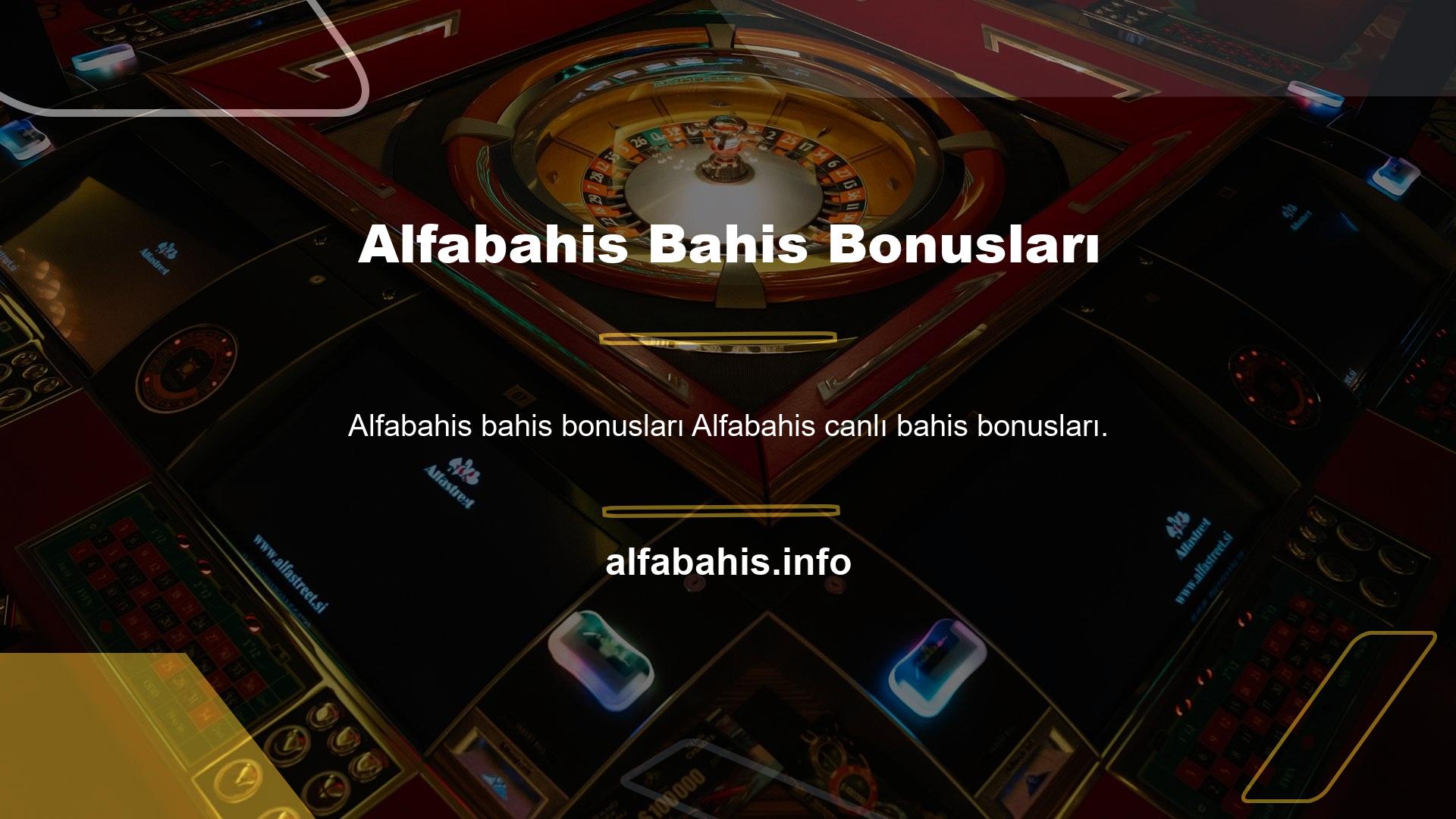 Her halükarda, bahis üyelerinin daha fazla kârına önem veren Alfabahis canlı bahis bonusları olan insanların mutluluğunda ortak olmayı başarır